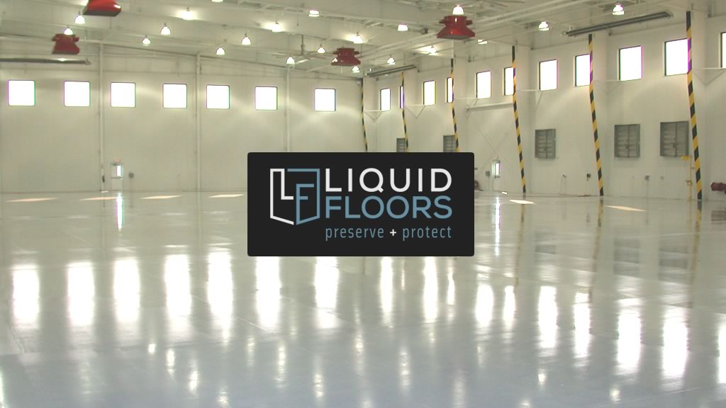 Bank of America Hangar Epoxy Flooring Installation By Liquid Floors Industrial Flooring