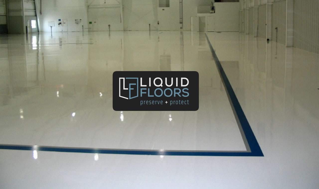 Beautiful Aviation Hangar Epoxy Flooring and Line Striping Installation 1