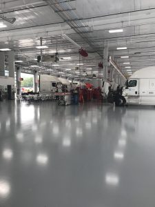 Industrial Concrete Polishing and Floor Coatings for Warehouses Warehouse Concrete Polishing and Resinous Floor Coatings with Line Striping